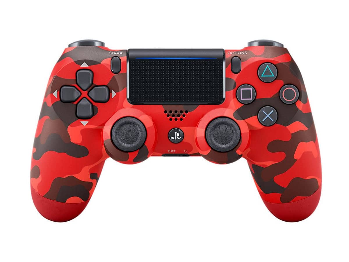 Sony PlayStation 4 DualShock 4 V2 wireless controller camo red