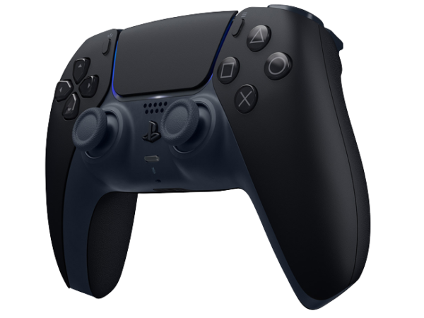 DualSense PS5 controller Midnight Black angle