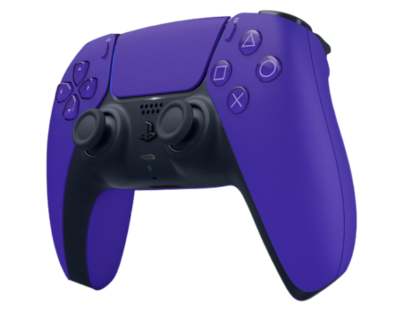 DualSense PS5 controller Galactic Purple angle