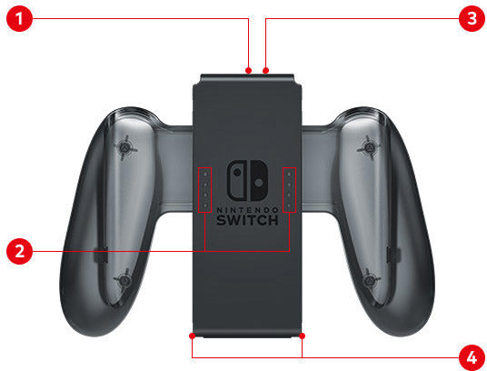 Nintendo Switch Joy Con Charging Grip Features